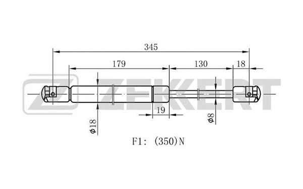 Gas Spring, boot/cargo area (GF-1823)