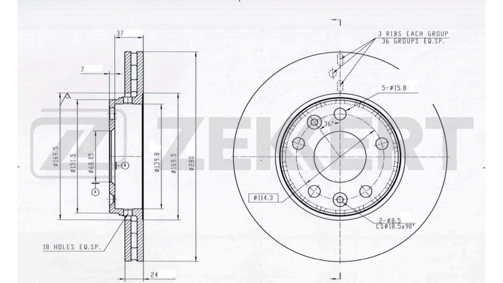 Brake Disc (BS-5001B)