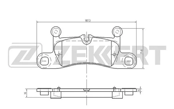 Brake Pad Set, disc brake (BS-1962)