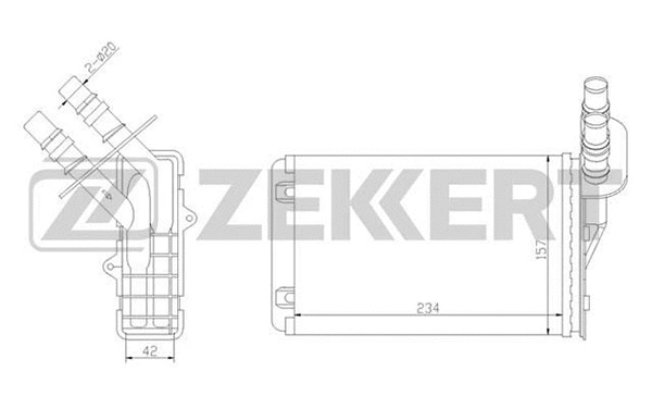 Heat Exchanger, interior heating (MK-5019)