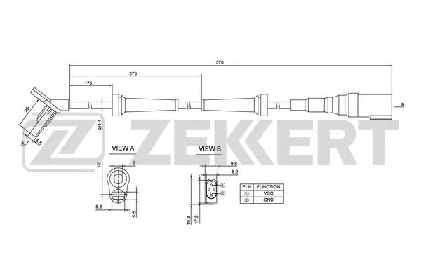 Sensor, wheel speed (SE-6054)