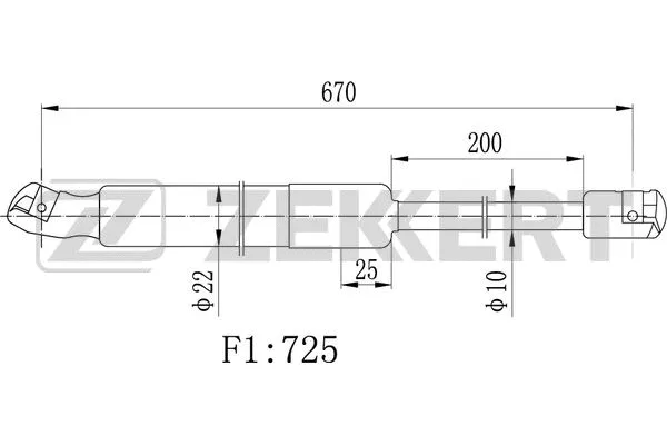 Gas Spring, boot/cargo area (GF-2297)