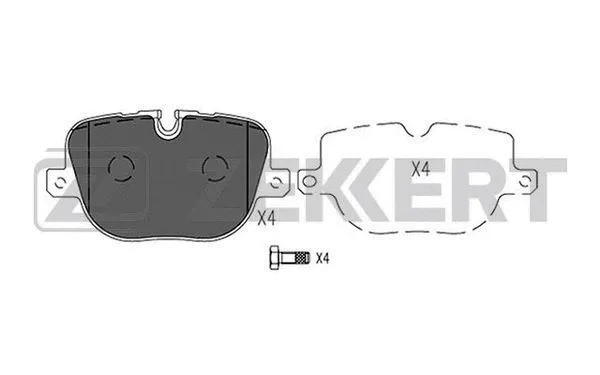 Brake Pad Set, disc brake (BS-2529)