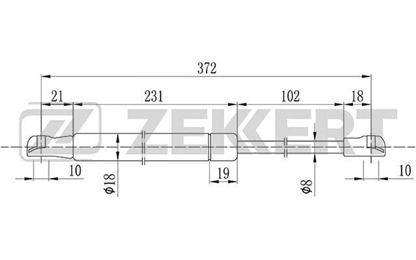 Gas Spring, bonnet (GF-2083)