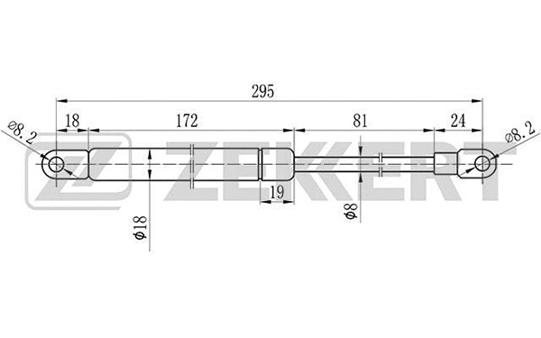 Gas Spring, boot/cargo area (GF-1002)