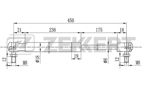 Gas Spring, boot/cargo area (GF-2098)