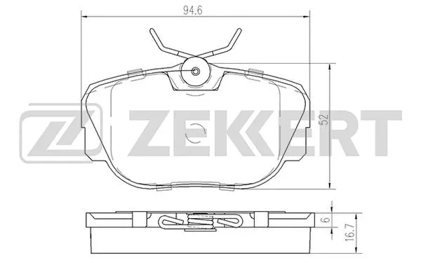 Brake Pad Set, disc brake (BS-2138)