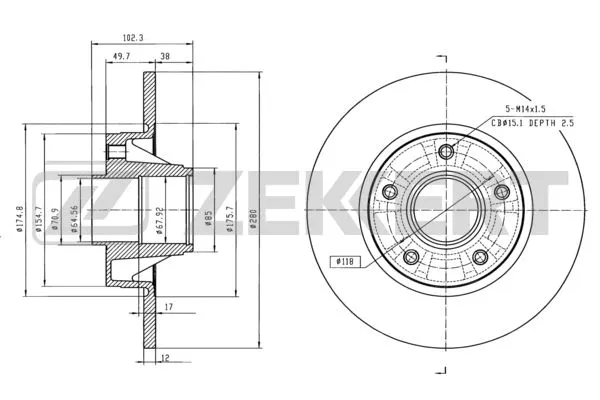 Brake Disc (BS-6072)