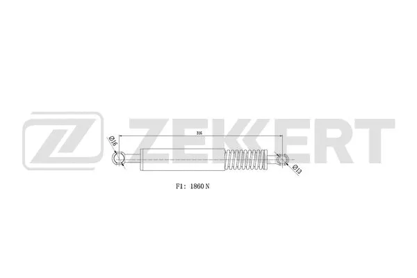 Gas Spring, boot/cargo area (GF-2542)