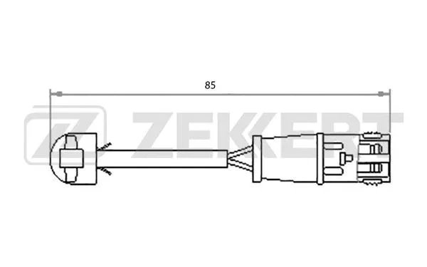 Warning Contact, brake pad wear (BS-8031)
