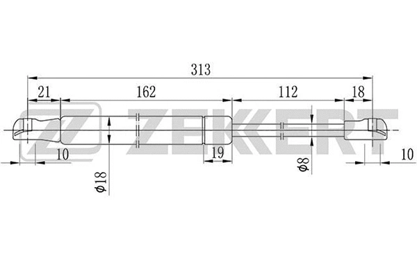 Gas Spring, bonnet (GF-2026)