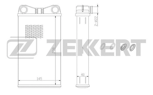 Heat Exchanger, interior heating (MK-5043)
