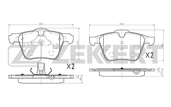 Brake Pad Set, disc brake (BS-1031)