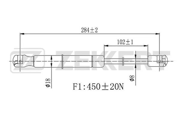 Gas Spring, bonnet (GF-2465)