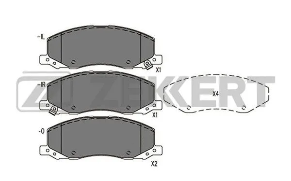 Brake Pad Set, disc brake (BS-1290)