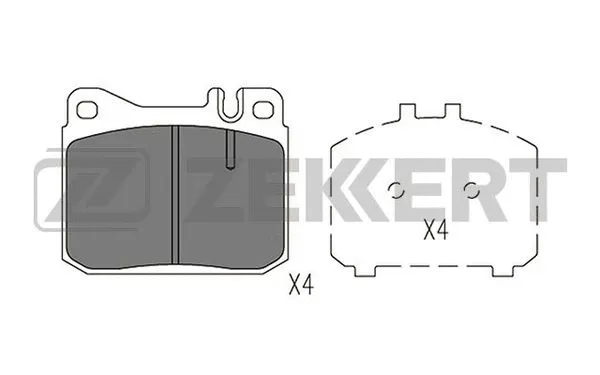 Brake Pad Set, disc brake (BS-1396)
