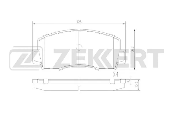 Brake Pad Set, disc brake (BS-3028)