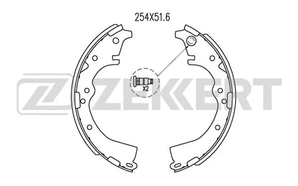 Brake Shoe Set (BK-4120)