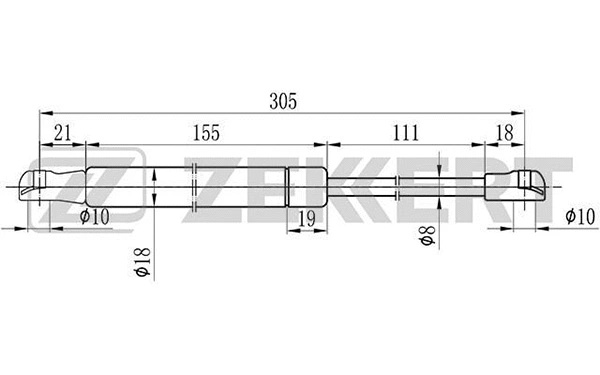Gas Spring, boot/cargo area (GF-1083)
