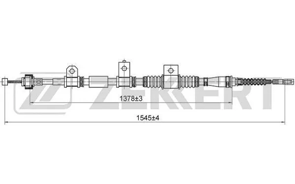 Cable Pull, parking brake (BZ-1034)