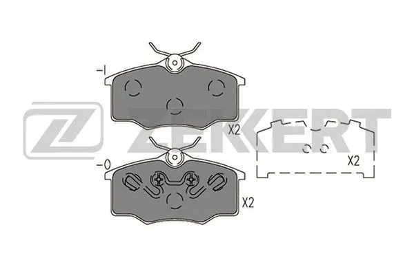 Brake Pad Set, disc brake (BS-2941)