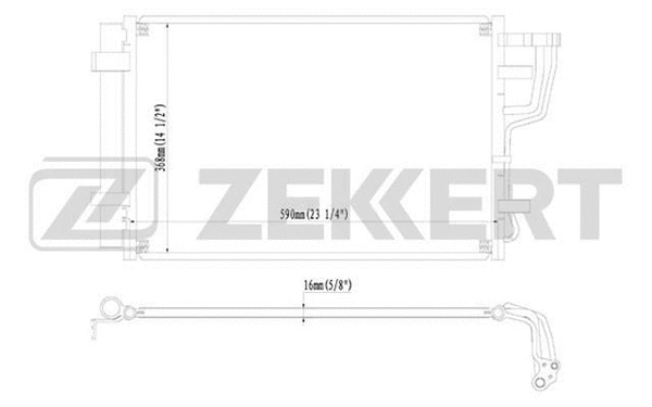 Condenser, air conditioning (MK-3007)