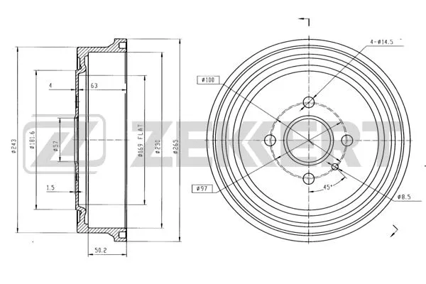 Brake Drum (BS-5169)