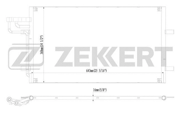 Condenser, air conditioning (MK-3033)