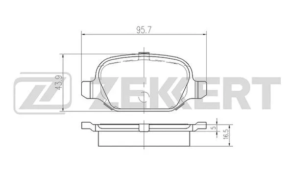 Brake Pad Set, disc brake (BS-2464)