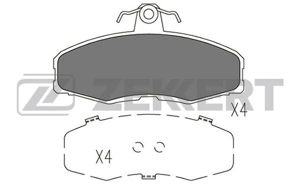 Brake Pad Set, disc brake (BS-1383)