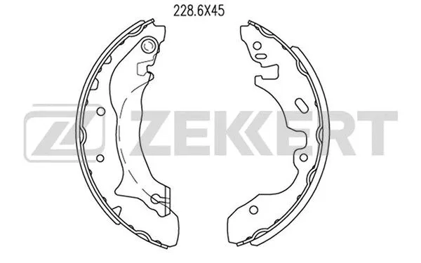 Brake Shoe Set (BK-4283)