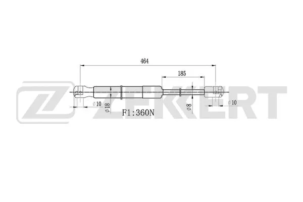 Gas Spring, boot/cargo area (GF-2259)