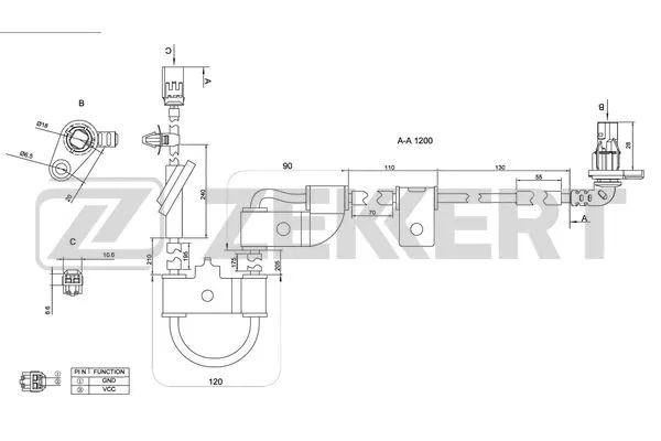 Sensor, wheel speed (SE-6105)