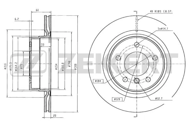 Brake Disc (BS-5609B)