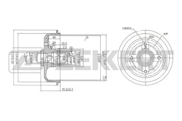 Brake Drum (BS-5576)