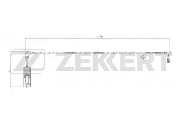 Warning Contact, brake pad wear (BS-8071)