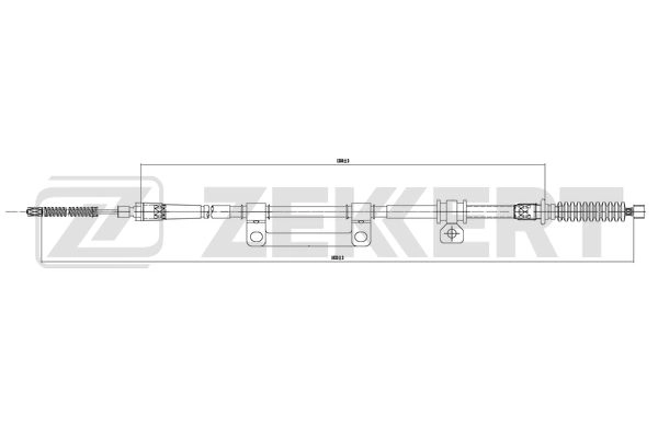 Cable Pull, parking brake (BZ-1003)
