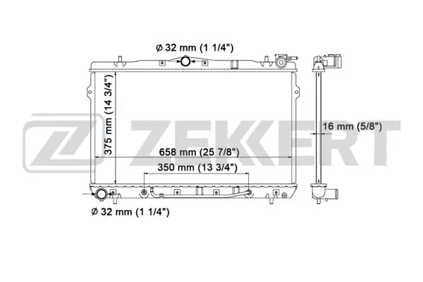 Radiator, engine cooling (MK-1548)