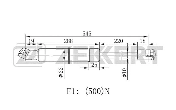 Gas Spring, boot/cargo area (GF-1427)