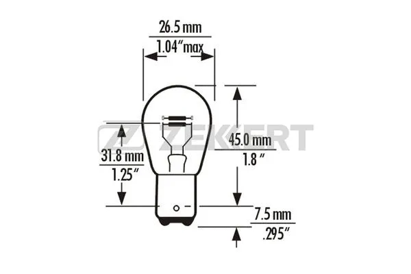 Bulb, stop/tail light (LP-1089)