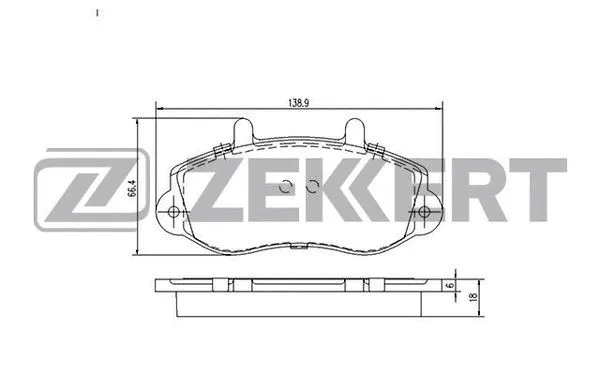 Brake Pad Set, disc brake (BS-2420)