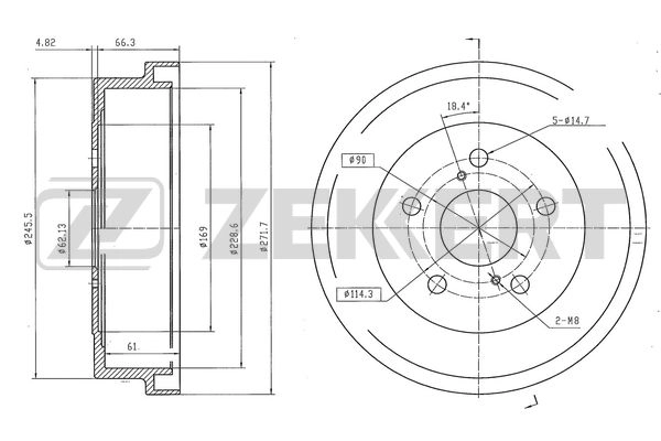 Brake Drum (BS-6578)