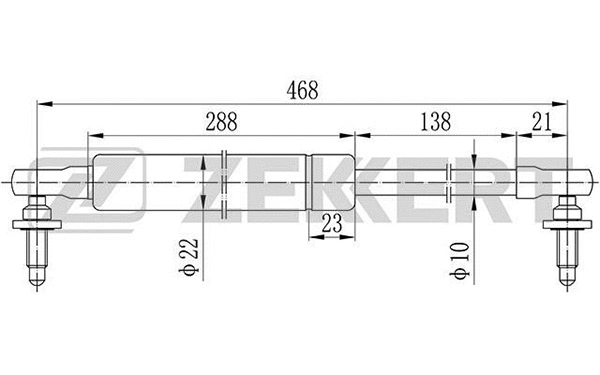 Gas Spring, boot/cargo area (GF-1829)