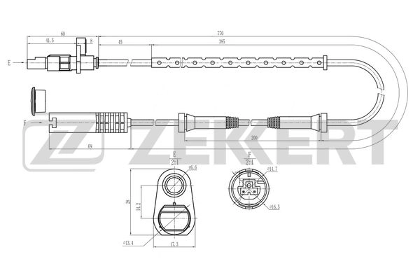 Sensor, wheel speed (SE-6187)