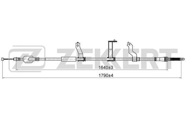 Cable Pull, parking brake (BZ-1041)