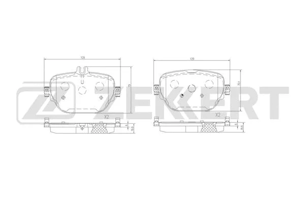 Brake Pad Set, disc brake (BS-3067)