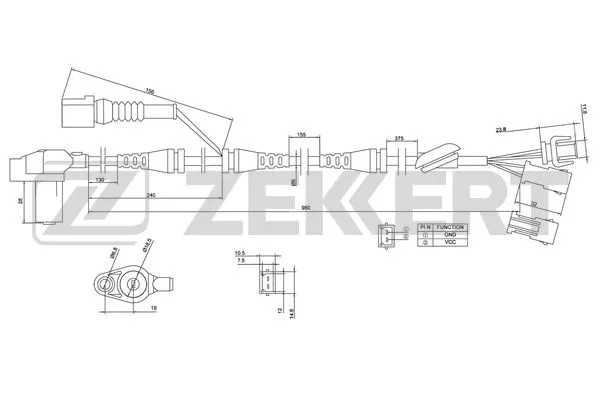 Sensor, wheel speed (SE-6004)