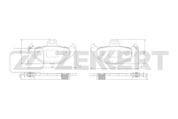 Brake Pad Set, disc brake (BS-3041)