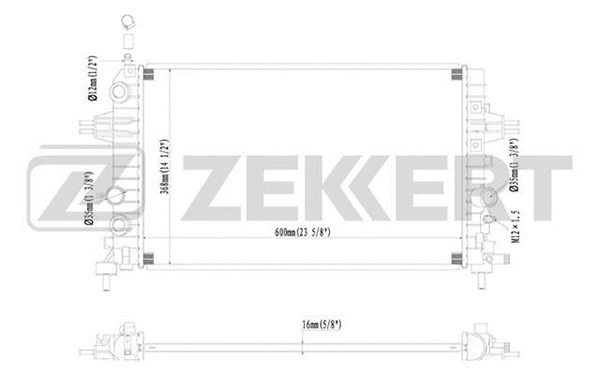 Radiator, engine cooling (MK-1084)
