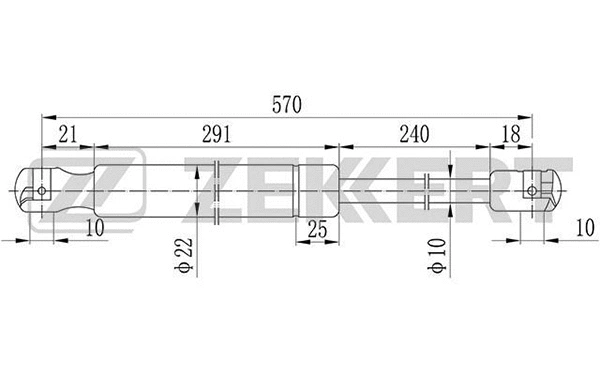 Gas Spring, boot/cargo area (GF-1161)